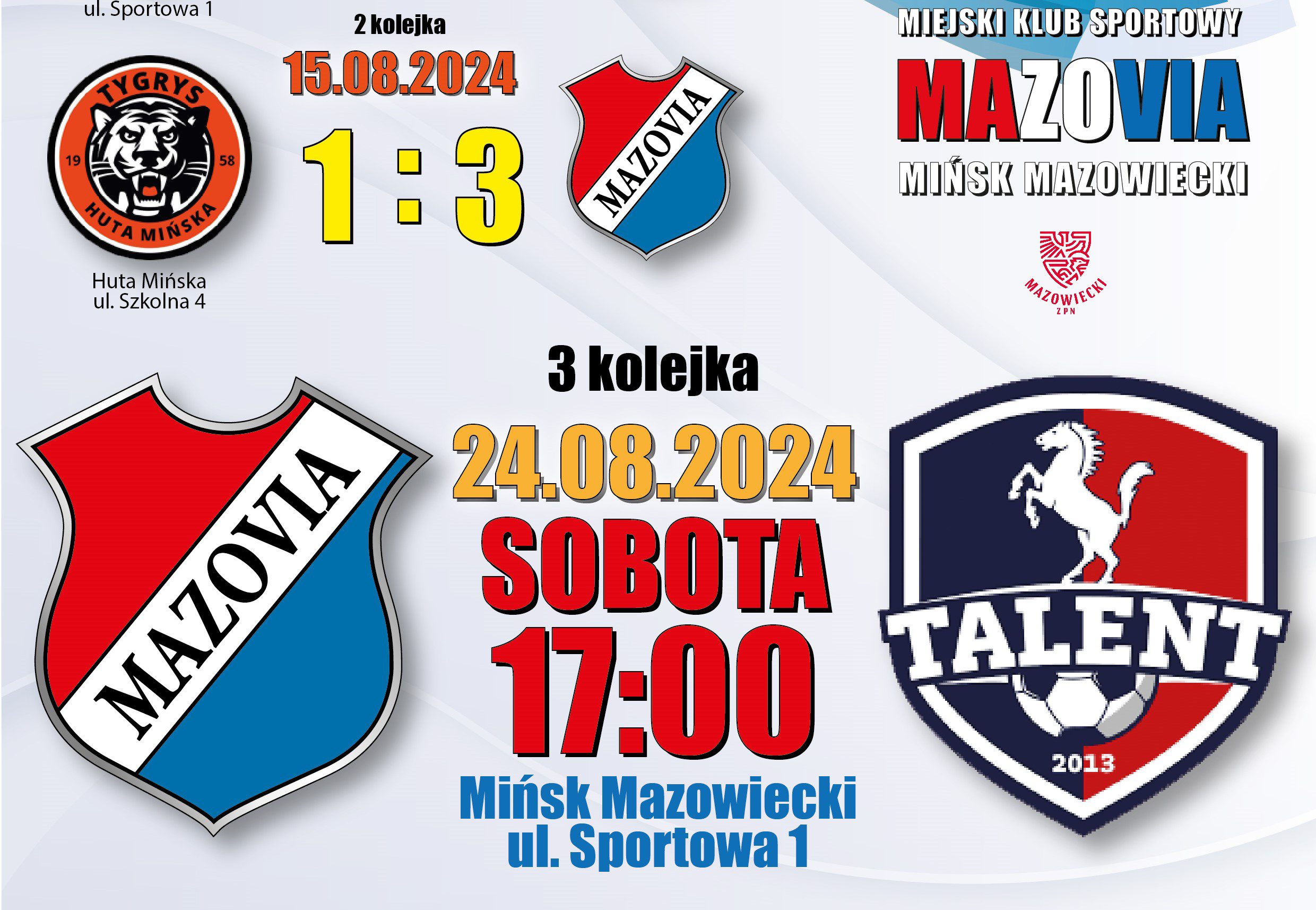 Od B-klasy do 4 ligi, czyli Talent Warszawa – sobotni rywal Mazovii