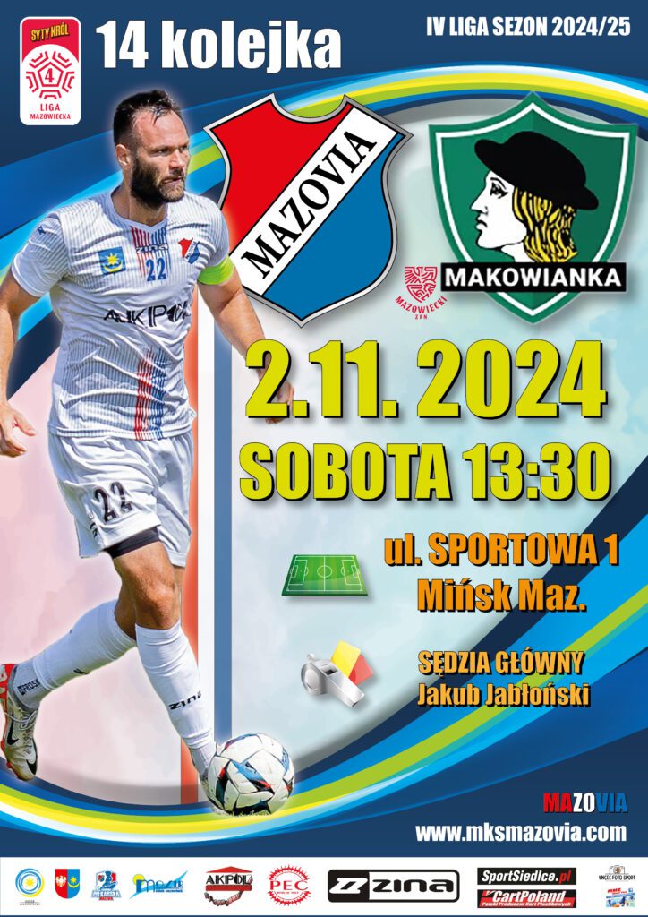 Po 5 latach ligowy mecz Mazovii z Makowianką 1 14 kolejka 1