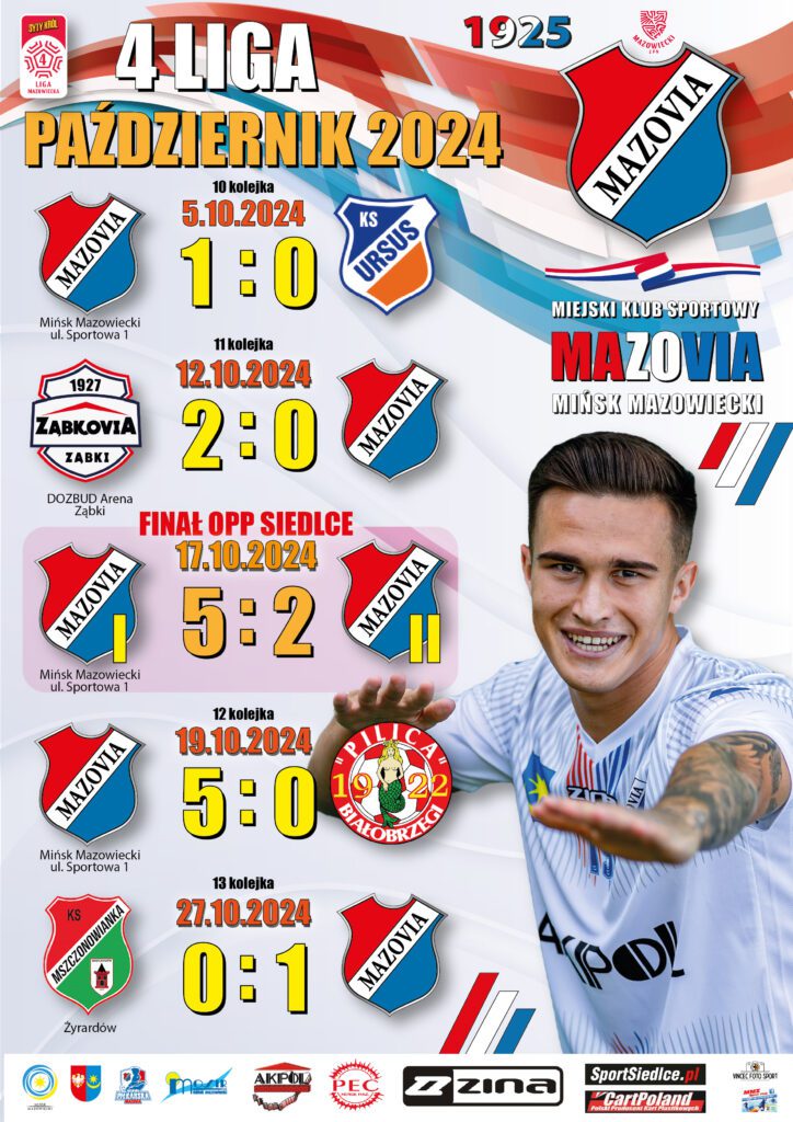 Październik pod znakiem finału okręgowego Pucharu Polski 1 kalendarium pazdziernik2024 wynik