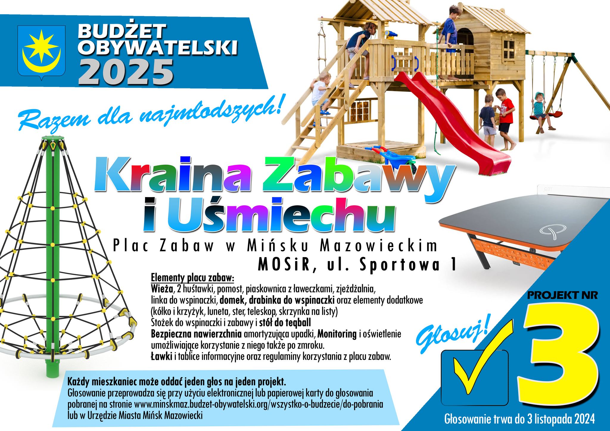 Głosujemy na plac zabaw na ul. Sportowej 1!