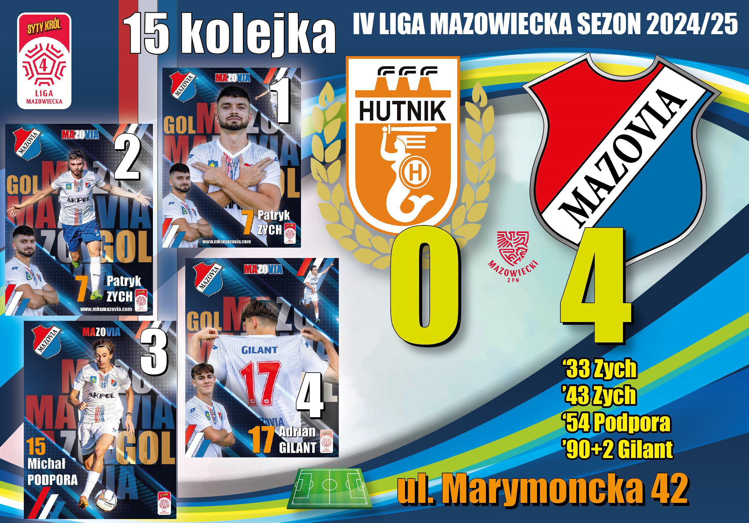Wróciła stara, dobra Maza! Wygrywamy z Dumą Bielan 4:0