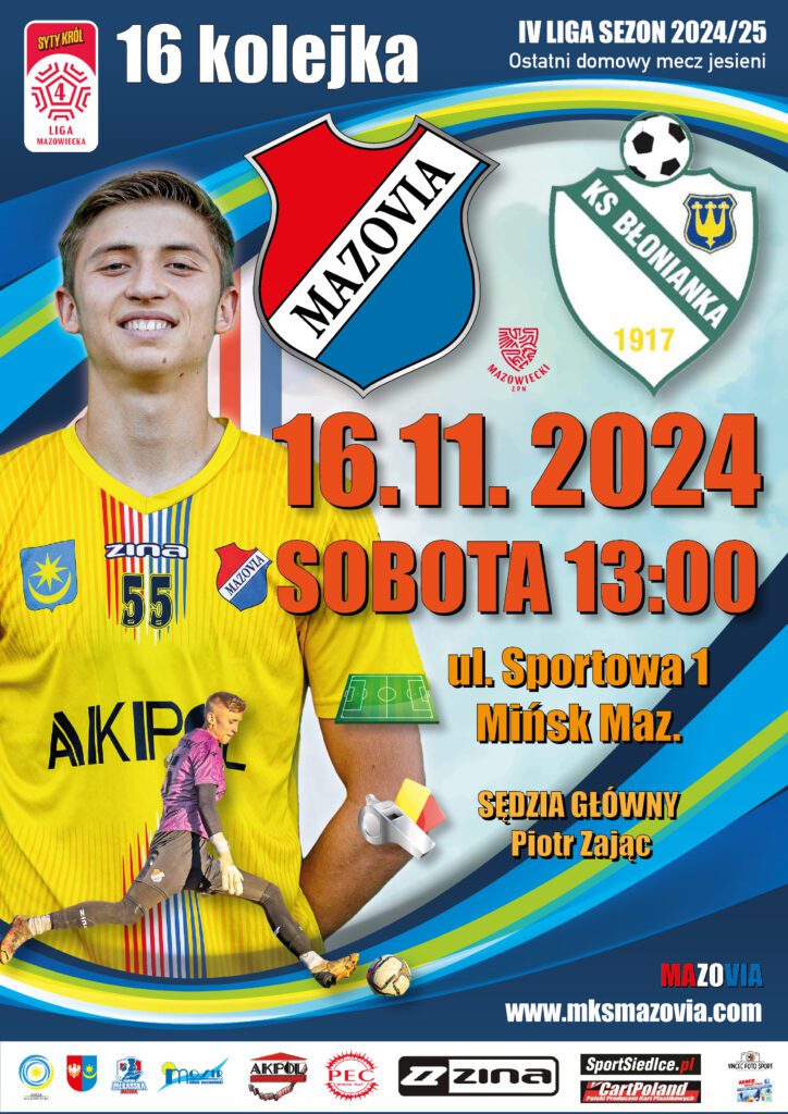 W sobotę gościmy Błoniankę, na którą trzeba uważać! 1 16 kolejka