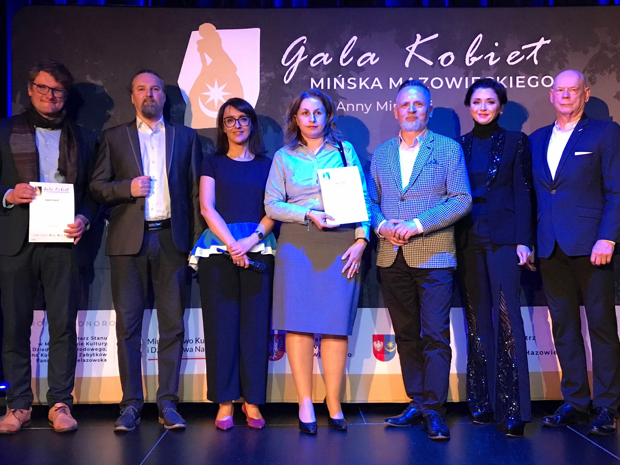 Certyfikat dla Mazovii na Gali Kobiet im. Anny Mińskiej