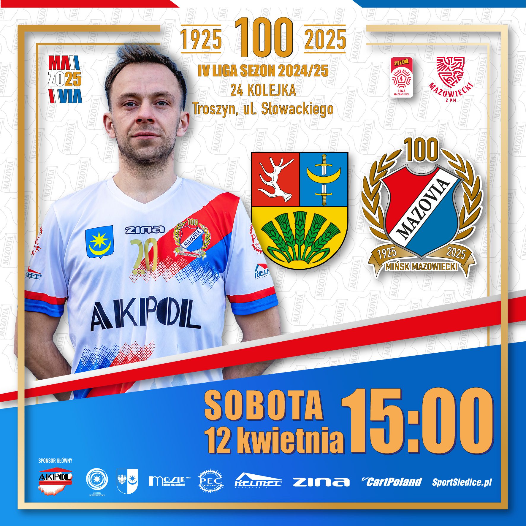 W sobotę Mazovia zagra w szczęśliwym dla siebie Troszynie. W okręgówce derby