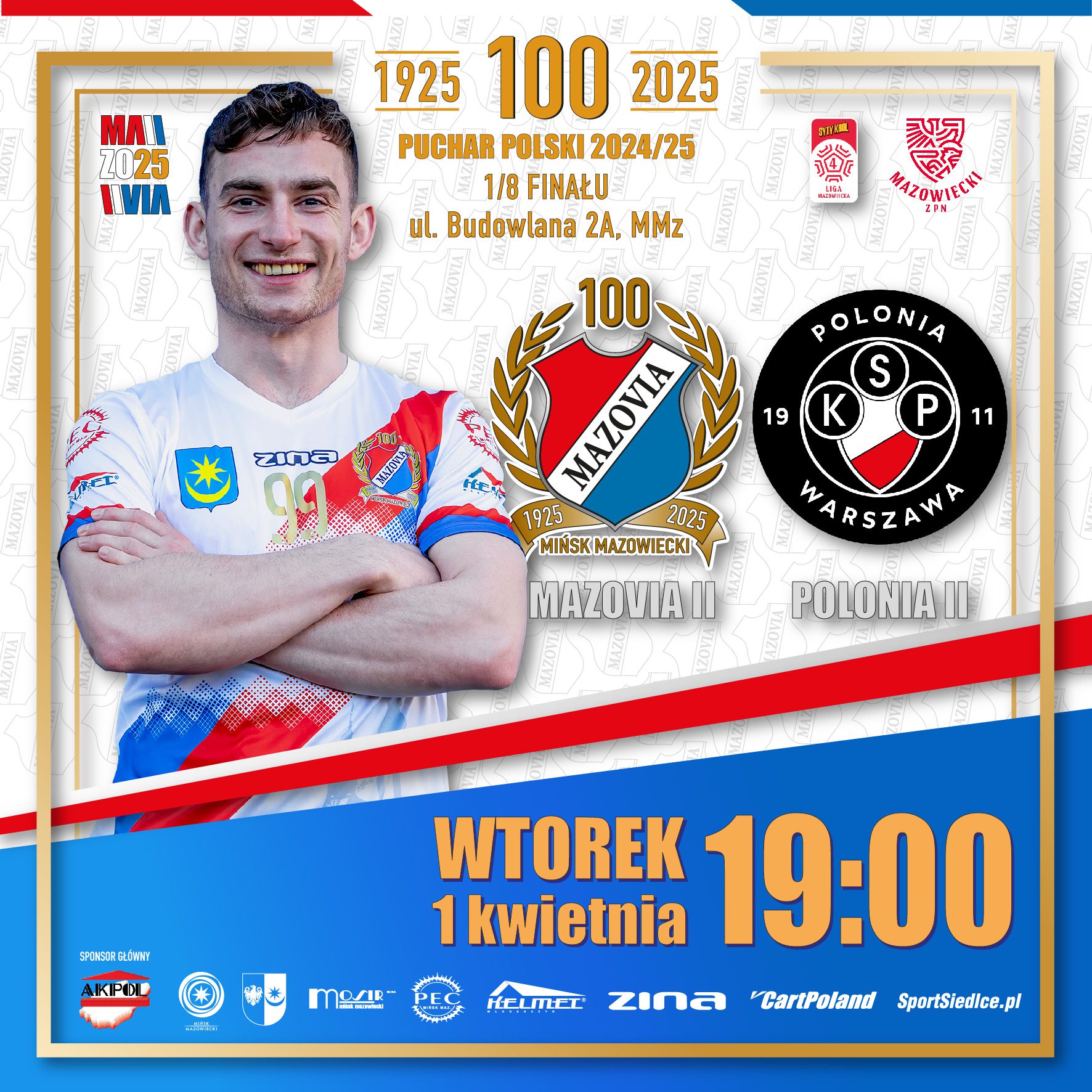 Dziś wieczorem pucharowy mecz Mazovii II z Polonią II, jutro Mazovia I zagra ze Żbikiem