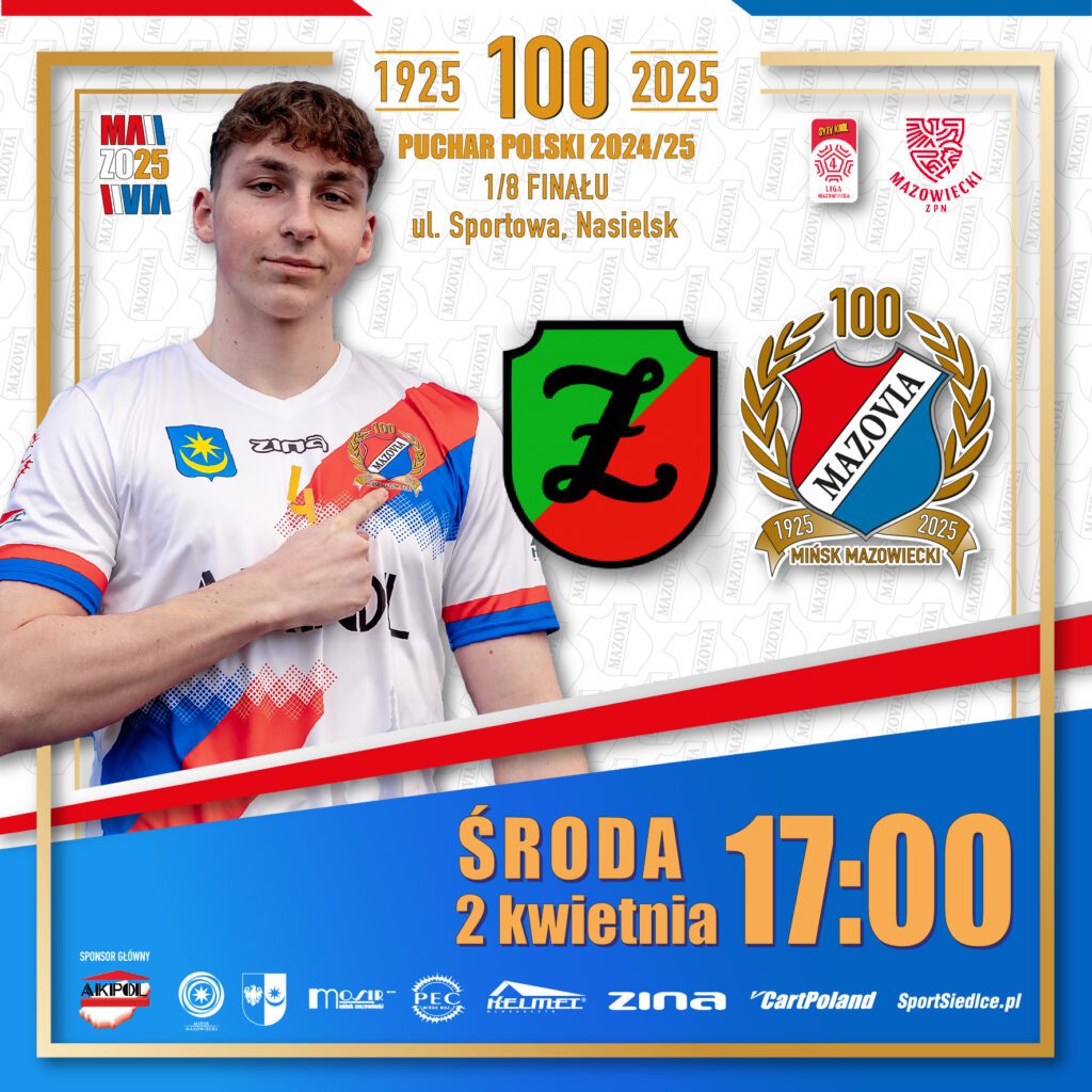 Dziś wieczorem pucharowy mecz Mazovii II z Polonią II, jutro Mazovia I zagra ze Żbikiem 1 PP Zbik LED