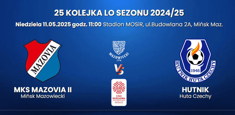 W weekend mecze z Pilicą Białobrzegi i Hutnikiem Huta Czechy 1 Zrzut ekranu 2025 05 05 224814