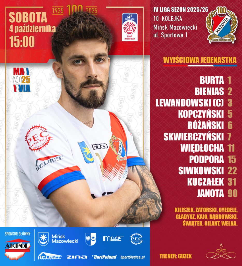 10| Mazovia lepsza od Marcovii. Ścisk w 4-ligowej tabeli 2 10 Marcovia sklad