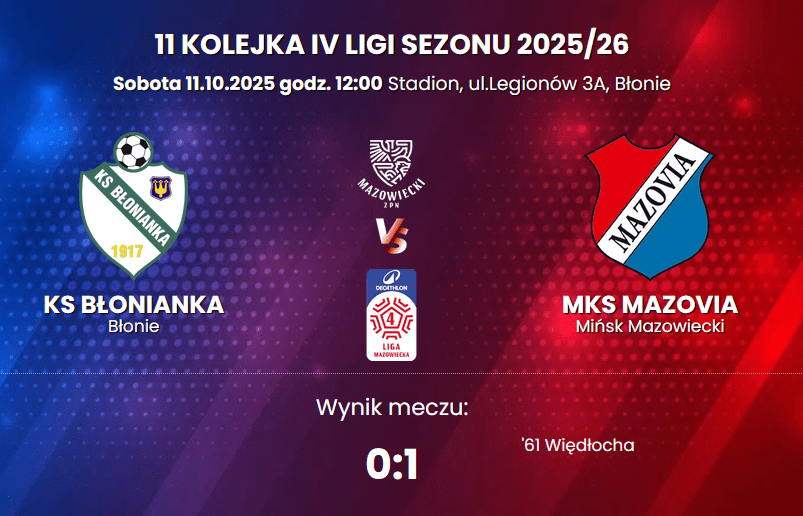 11| Eryk Więdłocha strzela, Mazovia wygrywa! 1 Zrzut ekranu 2025 10 11 140135