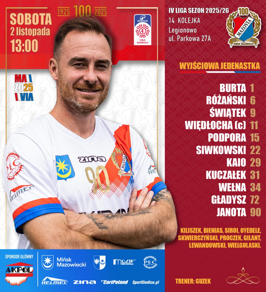 14| Mazovia na podium po piątym zwycięstwie z rzędu 2 14 Legionovia sklad