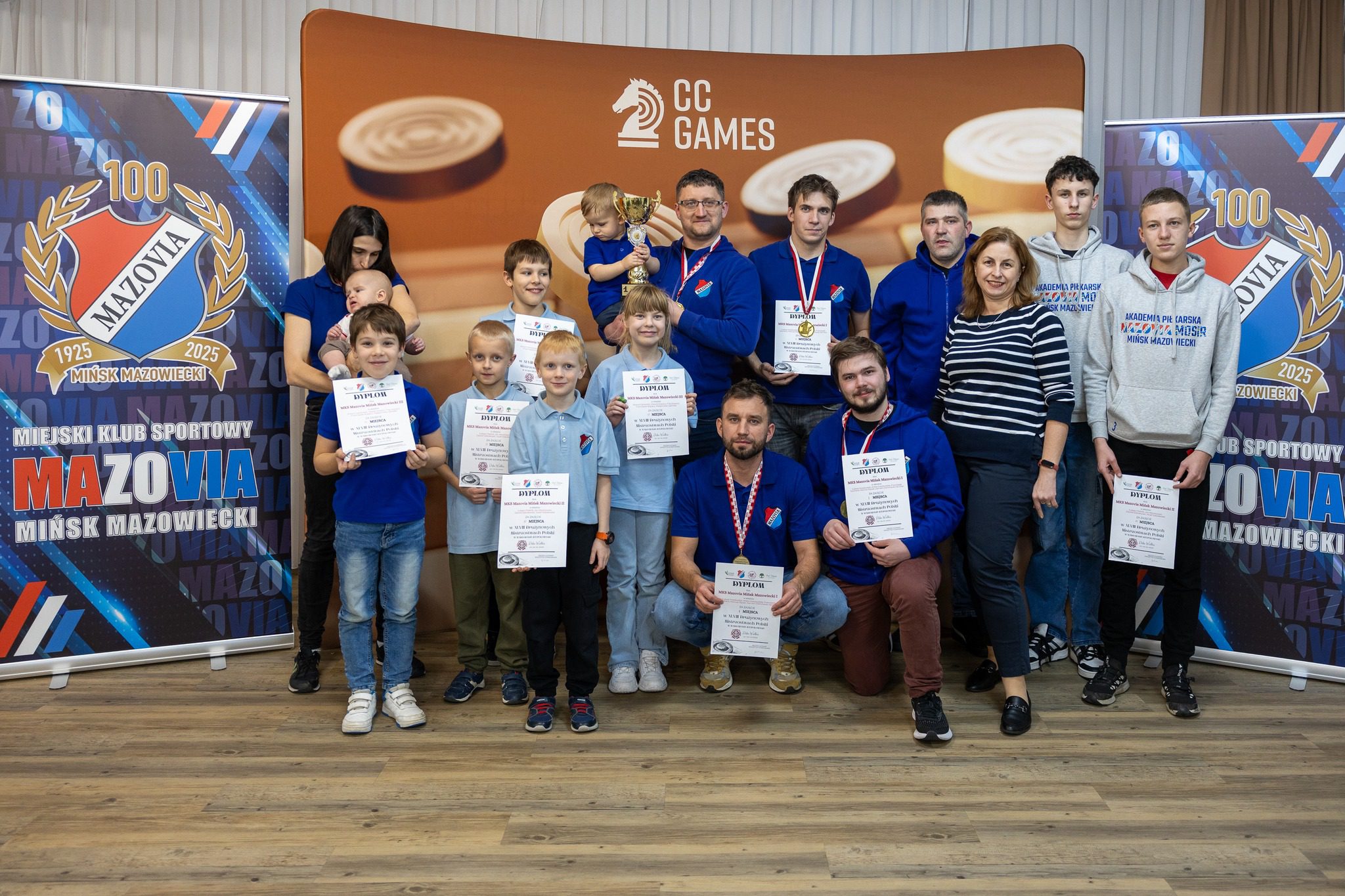 Mazovia Drużynowym Mistrzem Polski w warcabach 100-polowych