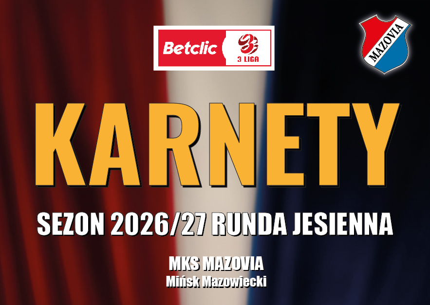 Rusza sprzedaż karnetów na rundę jesienną sezonu 2026/2027!