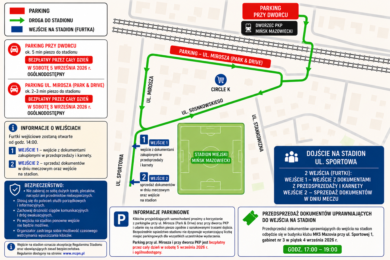 INFORMACJE DLA KIBICÓW PRZED MECZEM Z OLIMPIĄ ZAMBRÓW