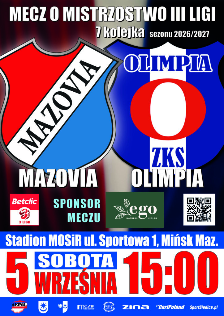 III liga. Mała tęsknota za kompletem punktów przy Sportowej 2 Plakat Olimpia Z