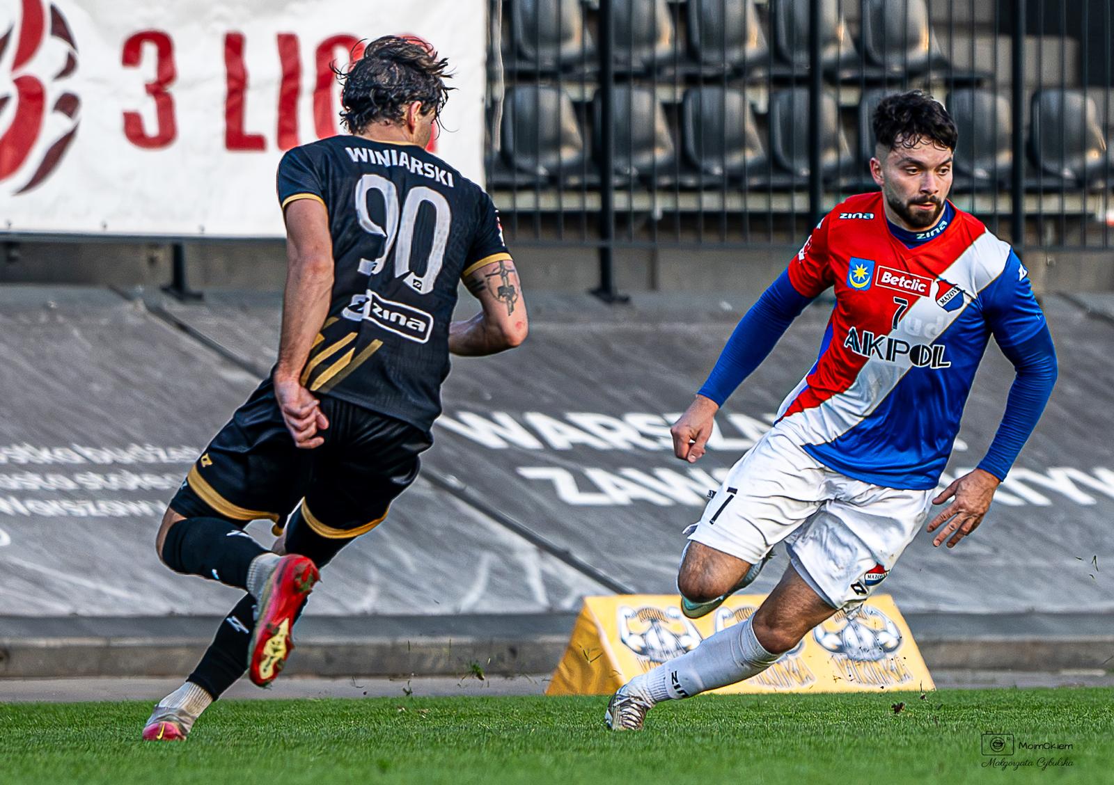 13| III liga. Mazovia przegrała z Weszło 2:3